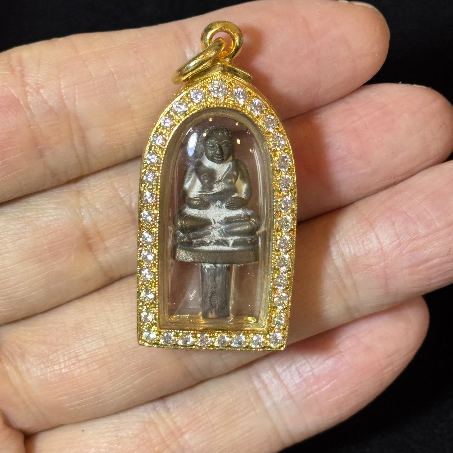 Luang Phor Tim · Wat Laharn Rai | Maitreya Wealth God Cast Image · Nine Noble Metals · Buddhist Era 2561 Casting