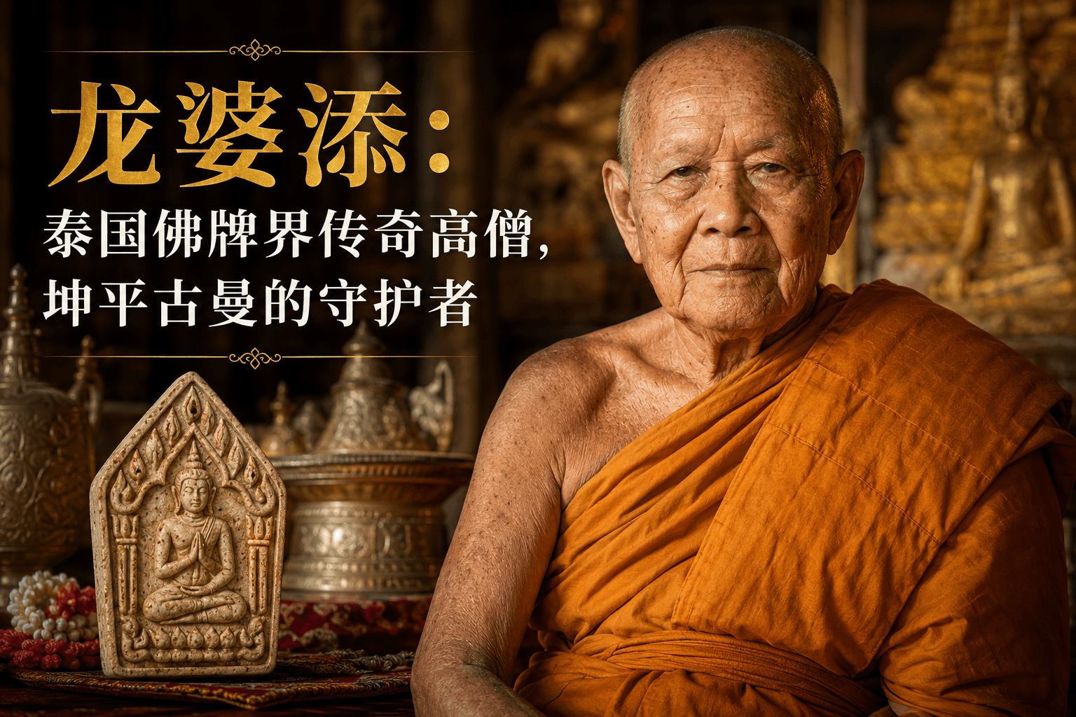 龙婆添:泰国佛牌界传奇高僧,坤平古曼的守护者
